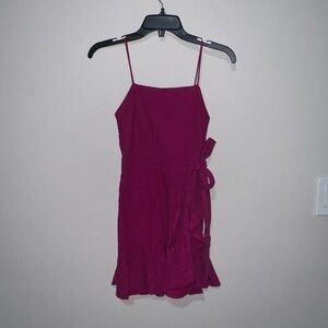 Express Fuchsia Spaghetti Strap Mini Dress Fuchsia purple pink mini dress XXS